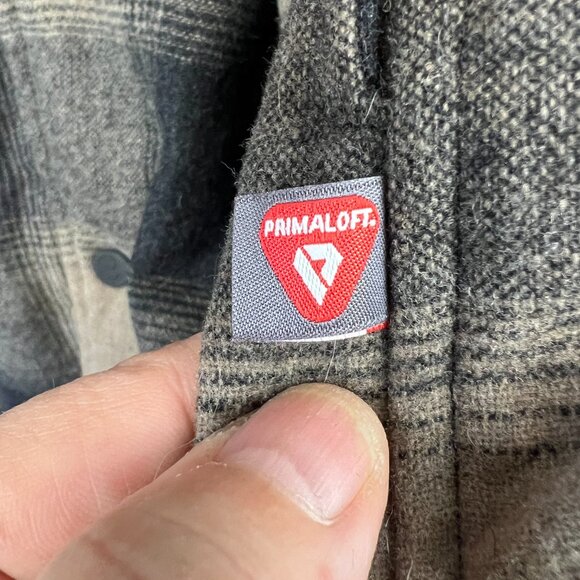 8848 Altitude Telluride Wool Over Plaid Overshirt Chore Jacket Barn Coat Size S - Picture 9 of 12